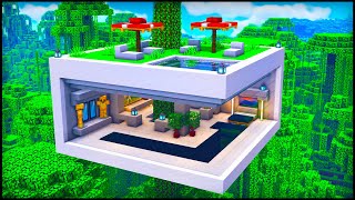 Minecraft Modern Treehouse How To Build A Cool Modern Treehouse Tutorial