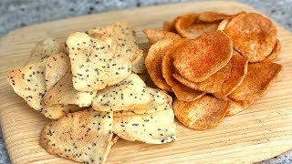 How to make thin crispy keto chips | Keto vegan glutenfree