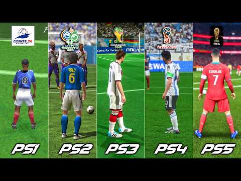 Evolution FREE KICK in FIFA World Cup Games From 1998 to 2026