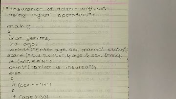 #video 46 #  C programming (ex 2.5 without logical operators)