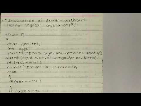 #video 46 #  C programming (ex 2.5 without logical operators)
