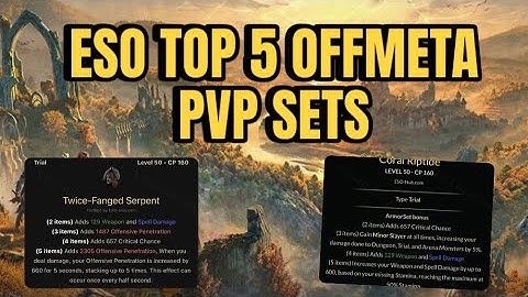 ESO PVP Top 5 Off Meta Sets in Subclassing U47 to become a GIGACHAD
