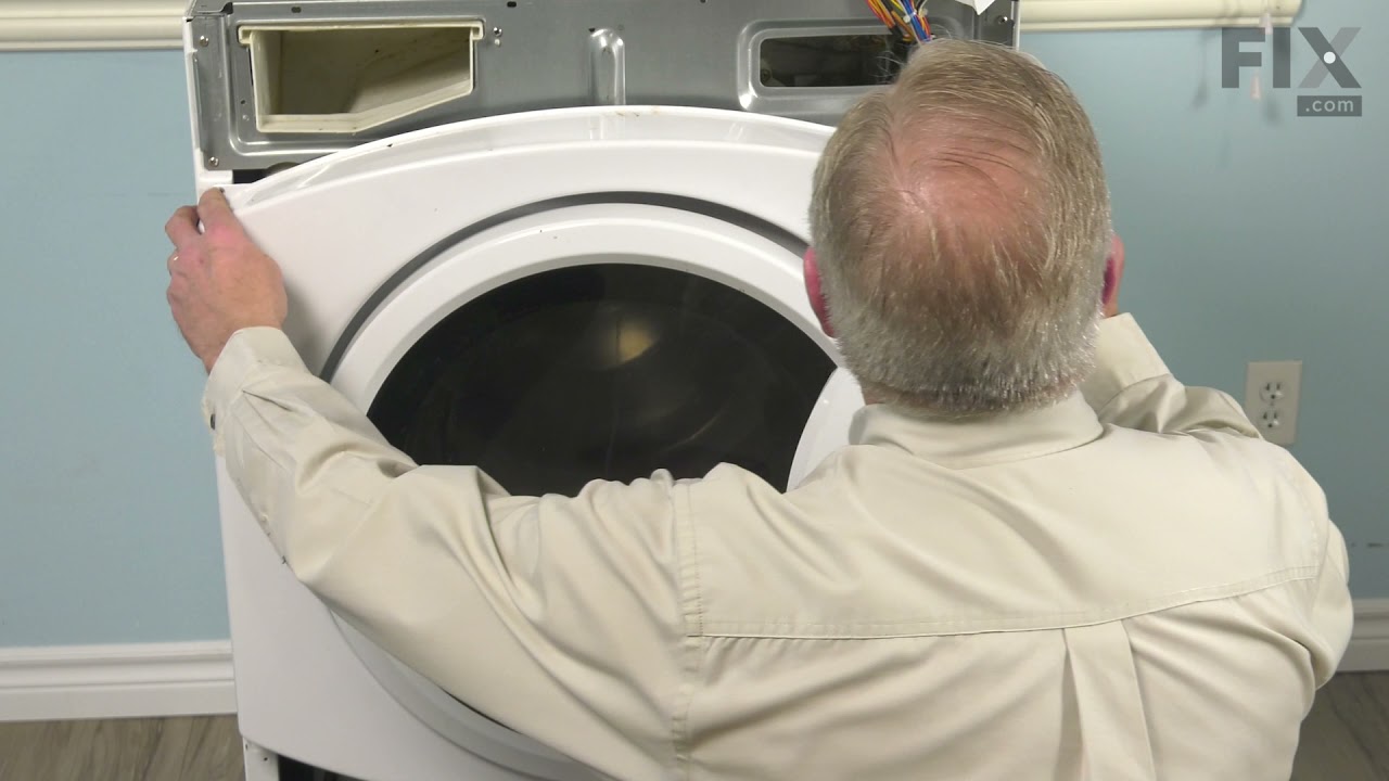 GE Washer Repair How to Replace the Bellows Clamp YouTube
