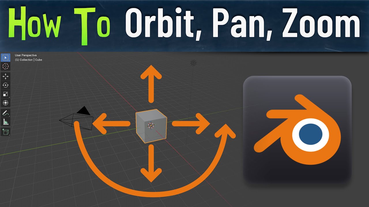 Основы Blender: Как осматриваться вокруг (вращение, панорамирование, масштабирование)