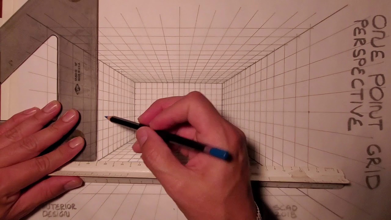 Steps to using perspective grid - YouTube