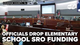 Loudoun County Board of Supervisors votes to leave out elementary school SRO funding
