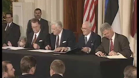 Pres. Clinton at Balkan/U.S. Charter of Partnershi...