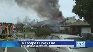 6 Escape Duplex Fire On South Whitney Blvd