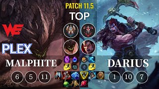 WE Plex Malphite vs Darius Top - KR Patch 11.5