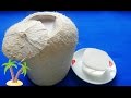 Món Ăn Ngon - THẠCH RAU CÂU TRONG TRÁI DỪA dẻo mịn