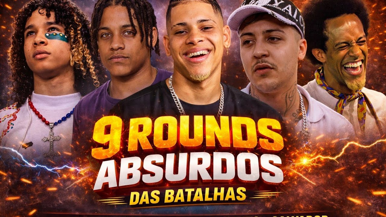 9 rounds absurdos nas batalhas de rima ... - YouTube