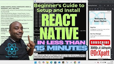 ‼️PLEASE SUBSCRIBE‼️Beginners Install and Setup Your First React Native App
