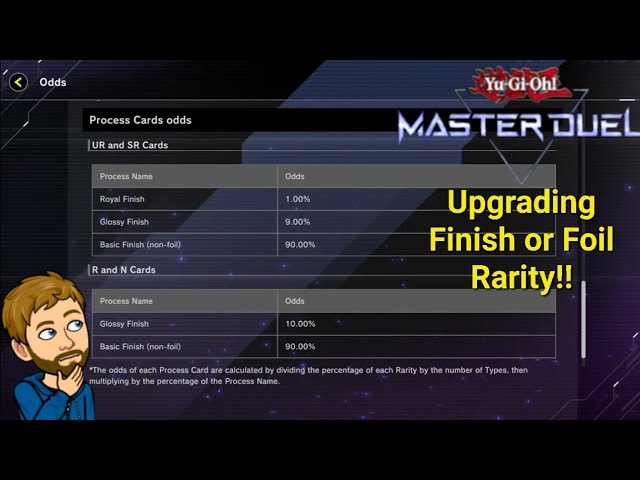 Yu-Gi-Oh! Master Duel Upgrading Finish or Foil Rarity - YouTube Yu-Gi-Oh! Master Duel Upgrading Finish or Foil Rarity - YouTube