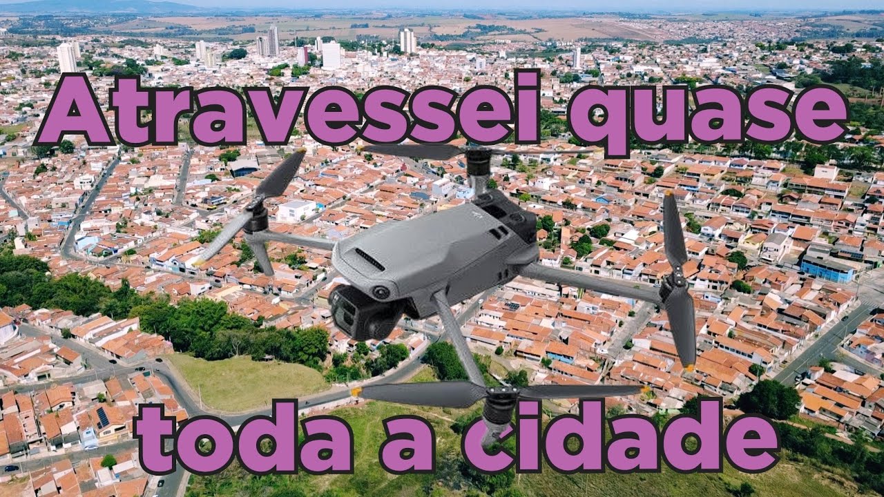 Vôo panorâmico com o drone  sobre a cidade de Tatuí-SP 