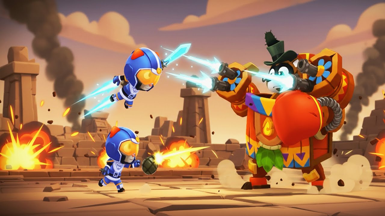 Talking Tom Hero Dash New Update 2026: Super Trooper Tom vs Raccoon Roy Boss Fight Android/iso