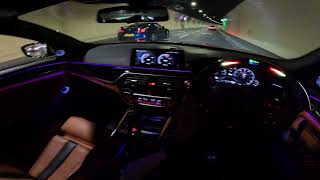 M5 F90 Tunnel eargasm, extremely loud, straight pipe.