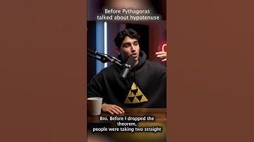 Einstein and Pythagoras talking about people before theorem