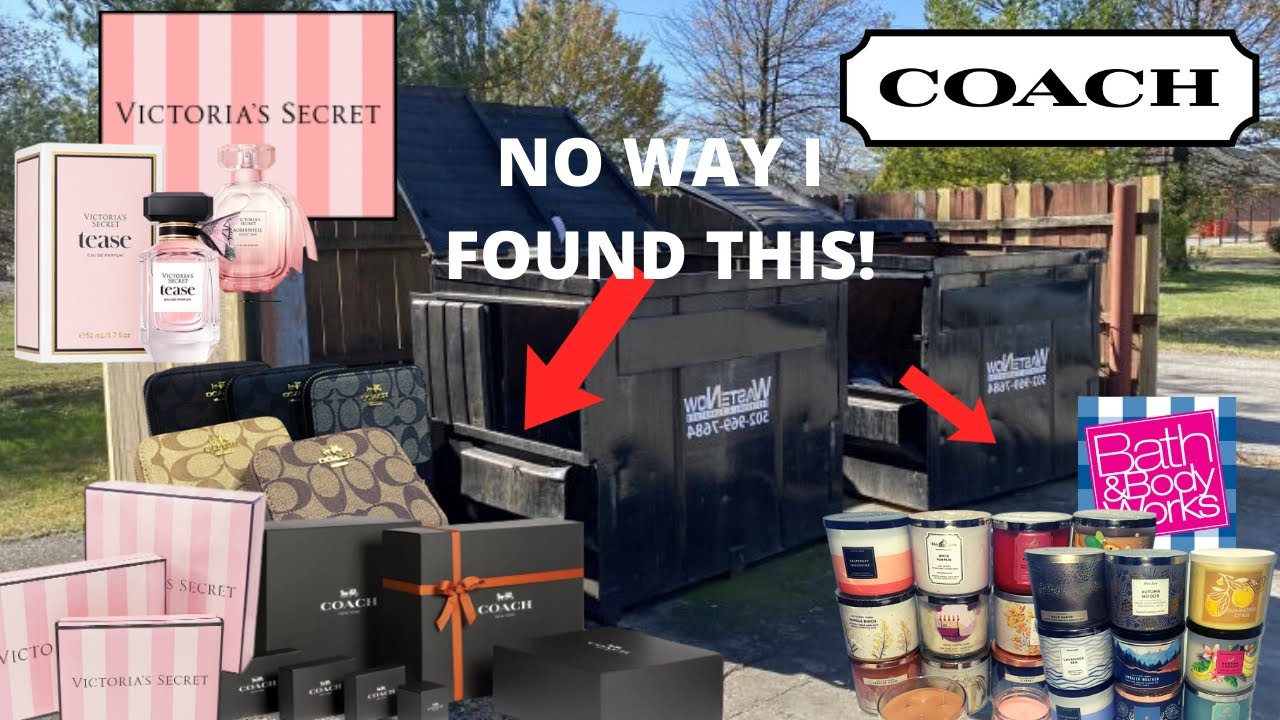 DUMPSTER DIVING AT COACH + VICTORIA'S SECRET (IT WAS LOADED)!!! YouTube