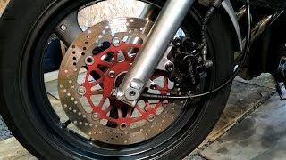 フロントブレーキキャリパーの清掃【Bandit250 GJ77A】