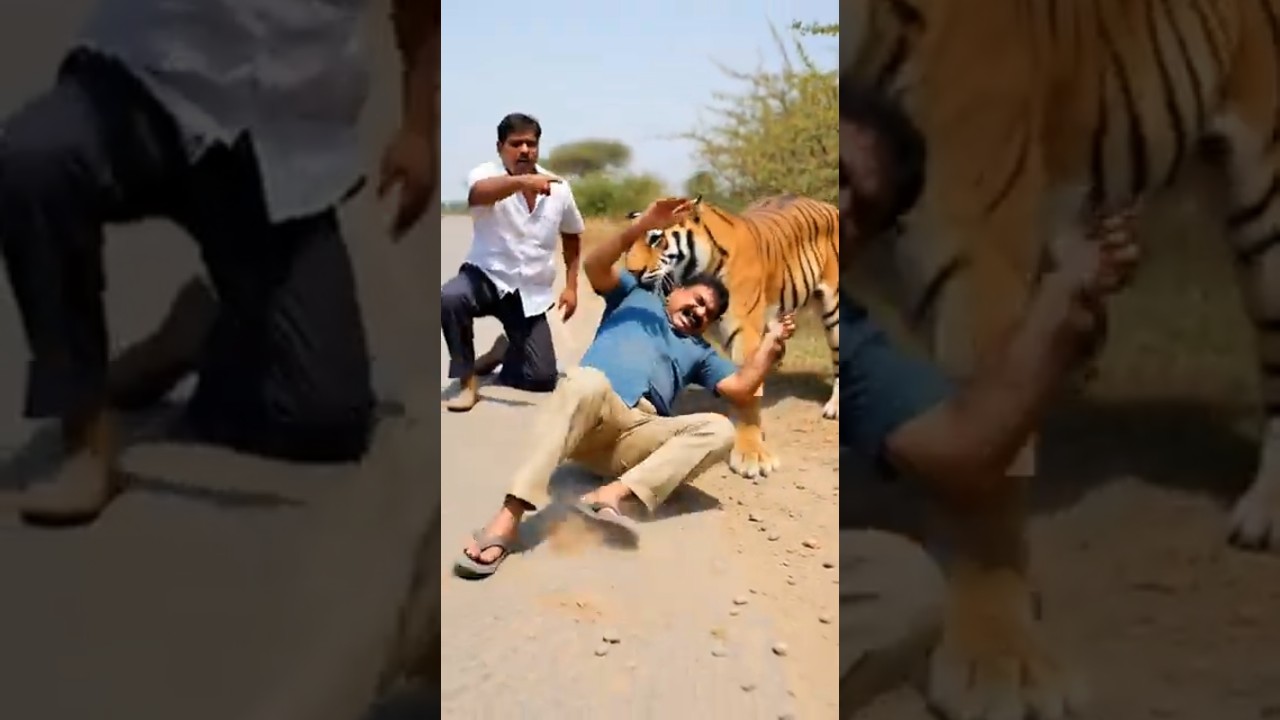 Two men fell on the Road, then what happened watch till End. 