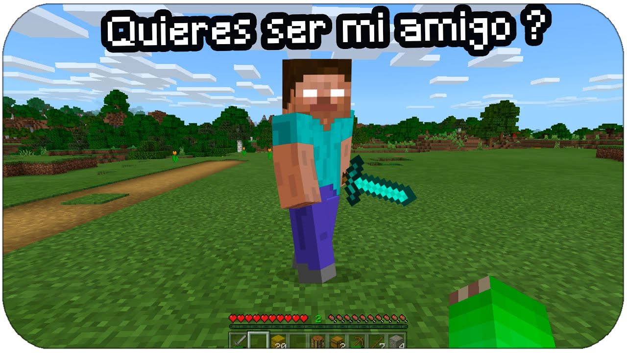¡NUNCA seas AMIGO de Herobrine en Minecraft! - [Nether