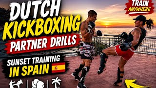 Dutch kickboxing partner drills #live