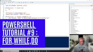 PowerShell Tutorial 9 : For, While, Do Loops [Beginners]