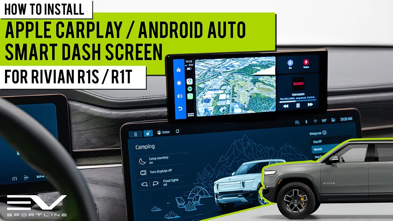 DIY Step-by-Step How to Install Rivian R1T / R1S Apple CarPlay / Android  Auto 📲 Smart Dash Screen 