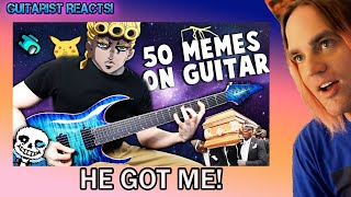 50 MEME SONGS on GUITAR Reaction : TheDooo / Guitarist Isnt a Vocal Coach Reacts