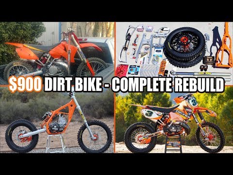 $900 dirt bike KTM 250SX complete rebuild - time lapse
