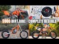 900 dirt bike ktm 250sx complete rebuild  time lapse