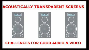 Acoustically Transparent Screens:  How to Optimize Sight & Sound