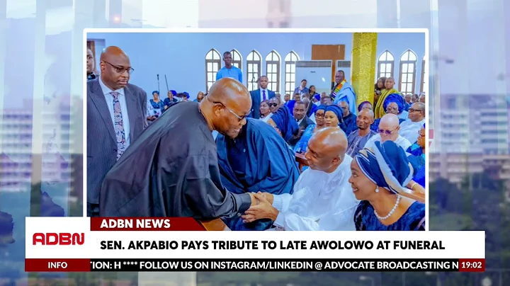 Sen.  Akpabio Pays Tribute To Late Awolowo At Funeral