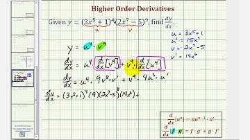 Ex: Derivative using the Product Rule and Chain Rule -- Product of Polynomials to Powers