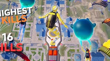 My HIGHEST Kills Record in This *NEW* GHOST Mode in BGMI (16 KILLS).BGMI Gameplay