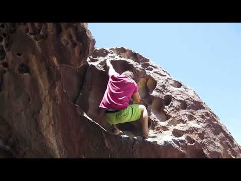 Beta Video for climb V-Obsession v5, Hueco Tanks