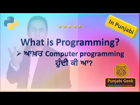 Computer Programming ਆਖ਼ਰ ਹੈ ਕੀ? In Punjabi (Lec - 2)