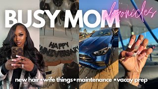 THE busy mom chronicles ✨ wife things | collabs | hair + nails | packing + more