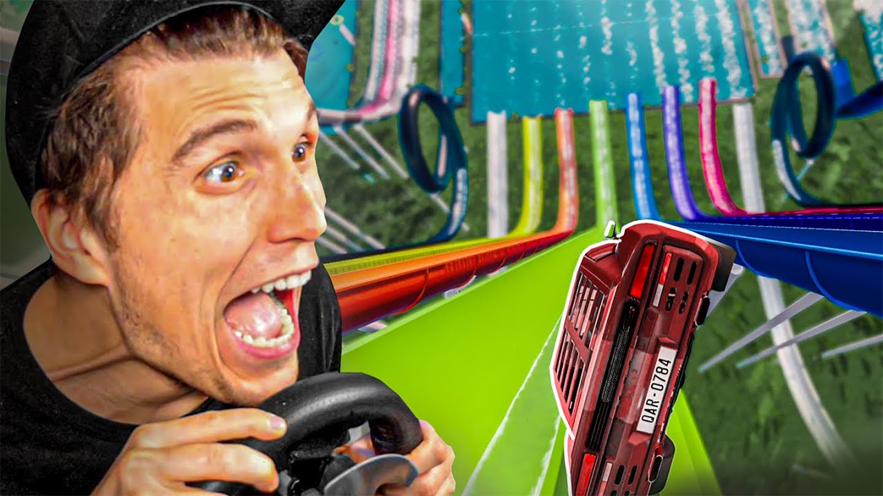 Welches Auto FLIEGT am weitesten auf der neuen XXL WASSERRUTSCHEN-SPRUNGSCHANZE | BeamNG