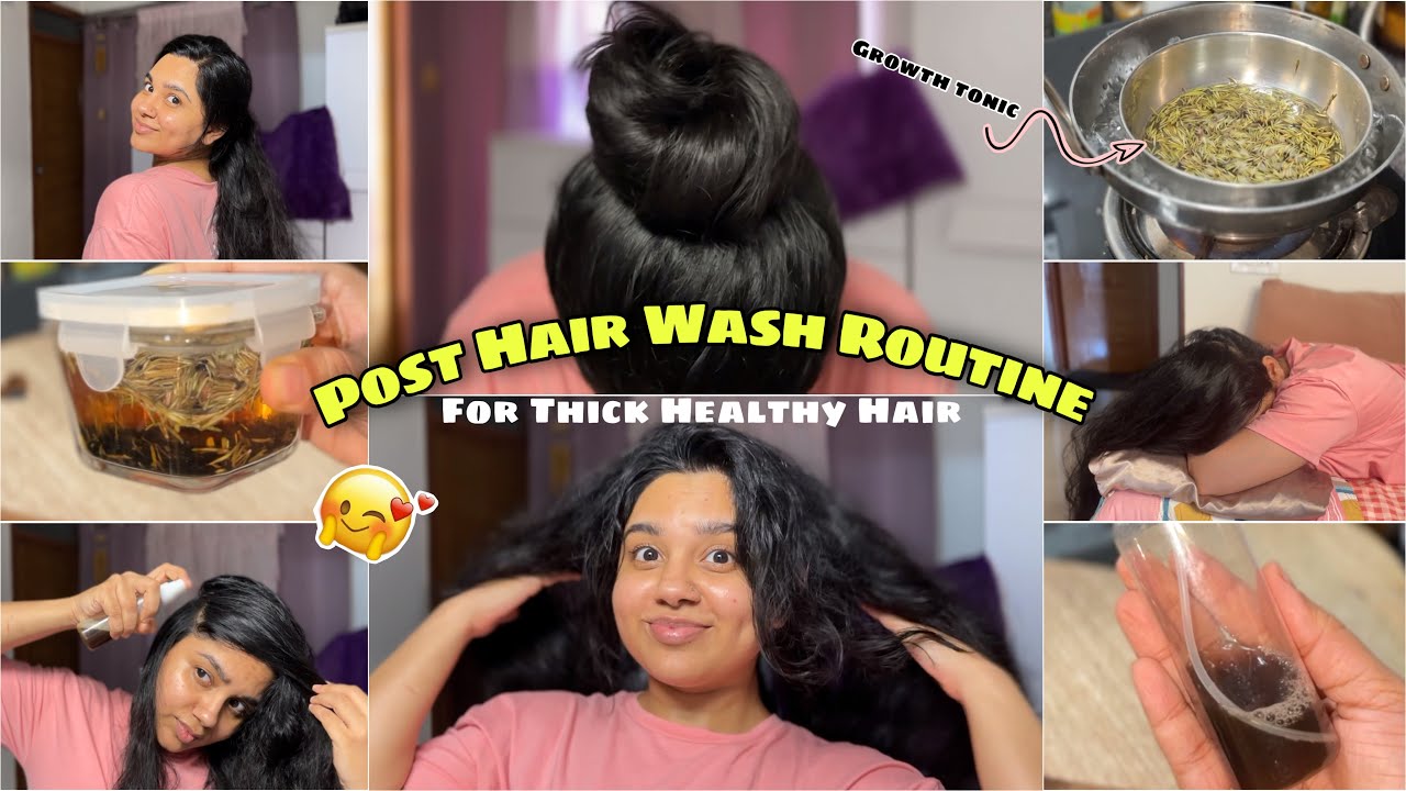 ✨Long & Thick Hair Care Routine after Hair Wash / Ep:-06 / PurPleKohLMegha