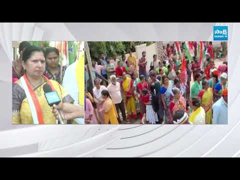 Congress Leader Kapa Chandrakala Municipal Election Campaign in Wyra Khammam | Sakshi TV - SAKSHITV