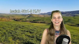 Isaiah 56:1-2 KJV - Scripture Songs