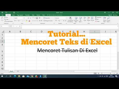 Cara Mencoret Teks di Excel dengan Mudah