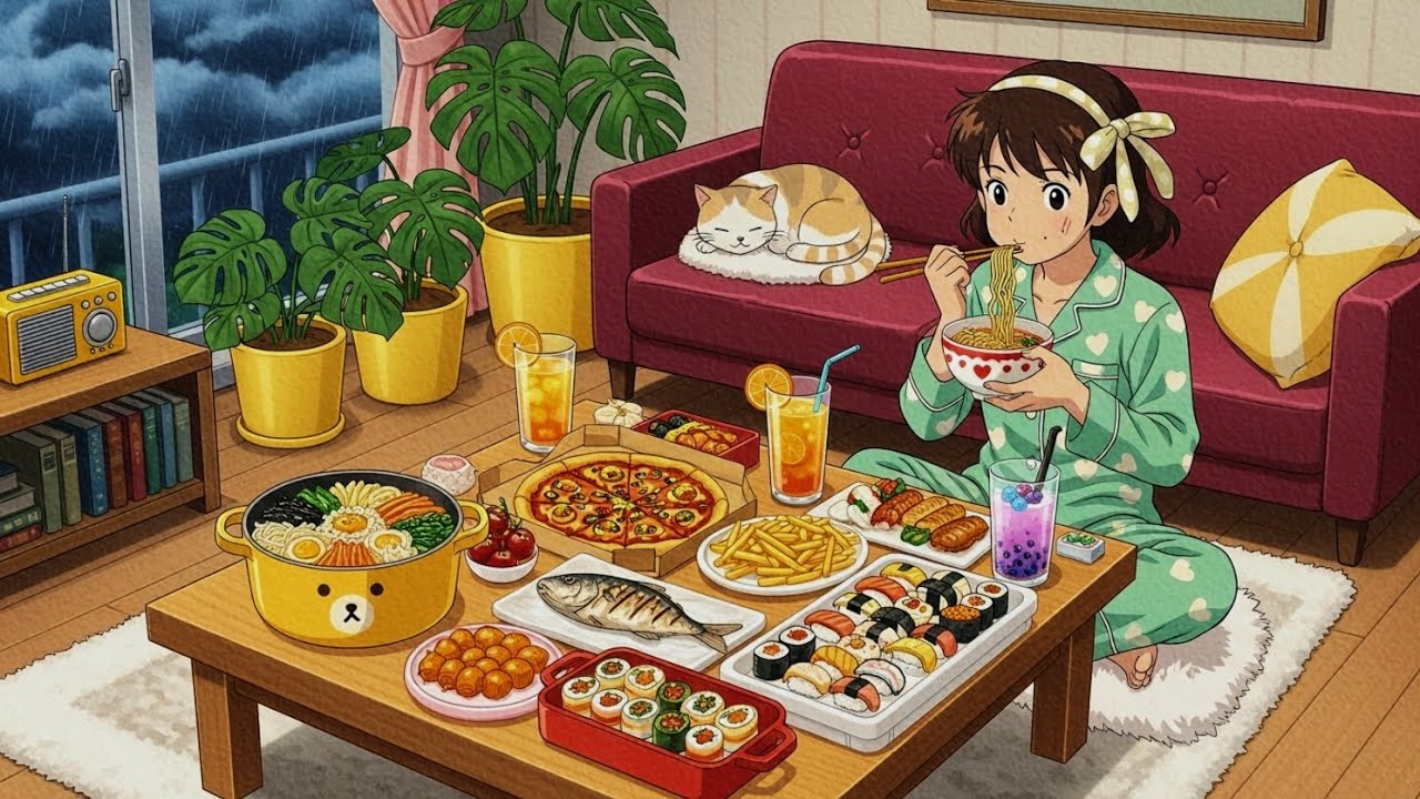 Calm & Cozy Apartment Life With My Cat | Soft Food 🥑Warm Home 