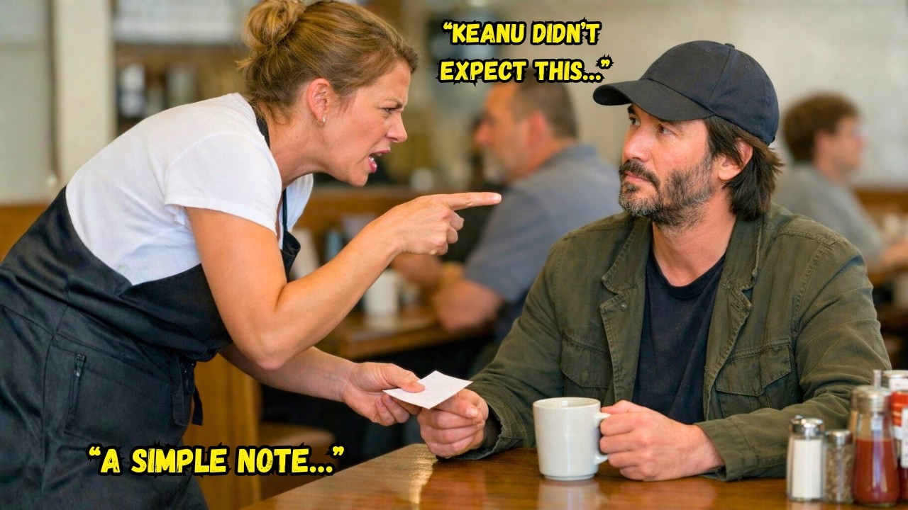 Waitress Hands Keanu Reeves a Mysterious Note — His Reaction Says It All.