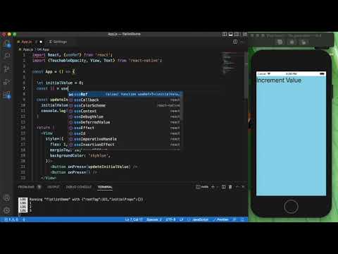 useRef Hook usage in Functional Component. React-Native Tamil. PART 9