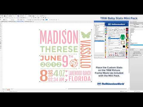 How to create a Baby Birth Stats Design in seconds
