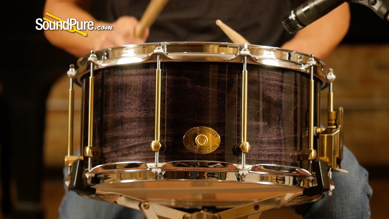 Noble&Cooley 7x14 SS Classic Maple Snare Drum Blackwash—Quick 'n' Dirty