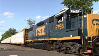 Full HD 60FPS: Conrail Shared Assets SA31 Heads through Farmingdale with a Tank Car 6/9/16