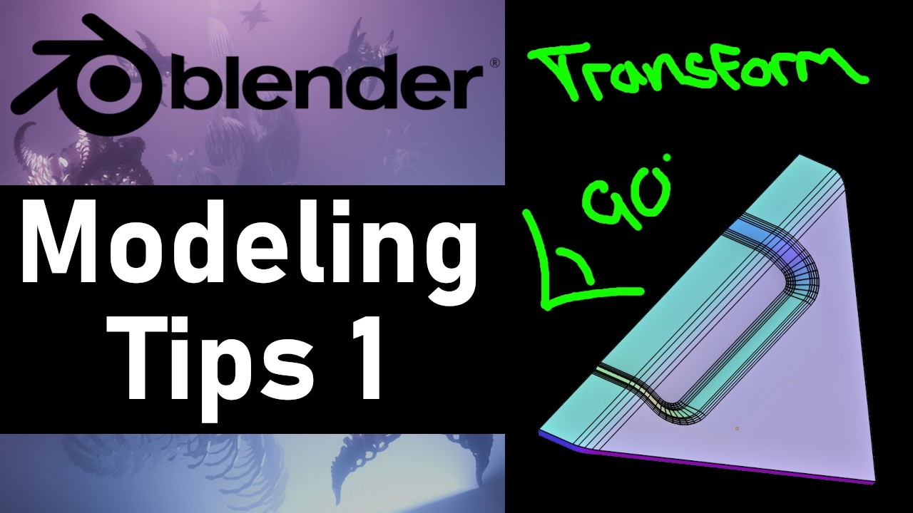 Blender Modeling Tips 1